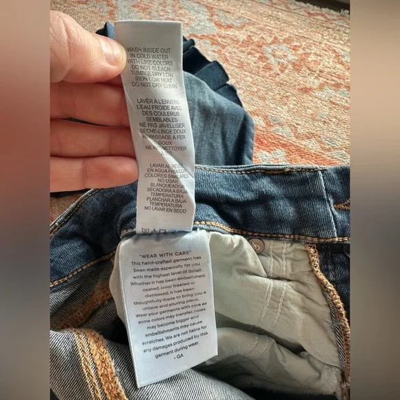 Good American Soft Tech Good Standard Kick Flare Jeans GLF873TE blue 004 4/27 - Picture 4 of 10